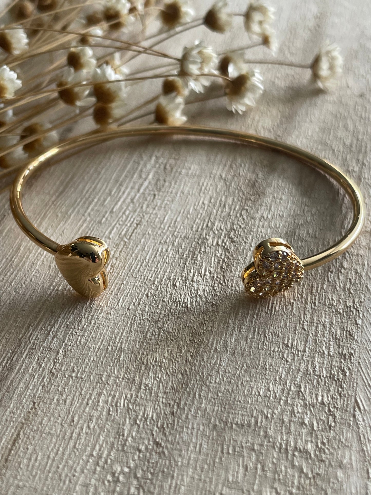 Two Hearts Bangle