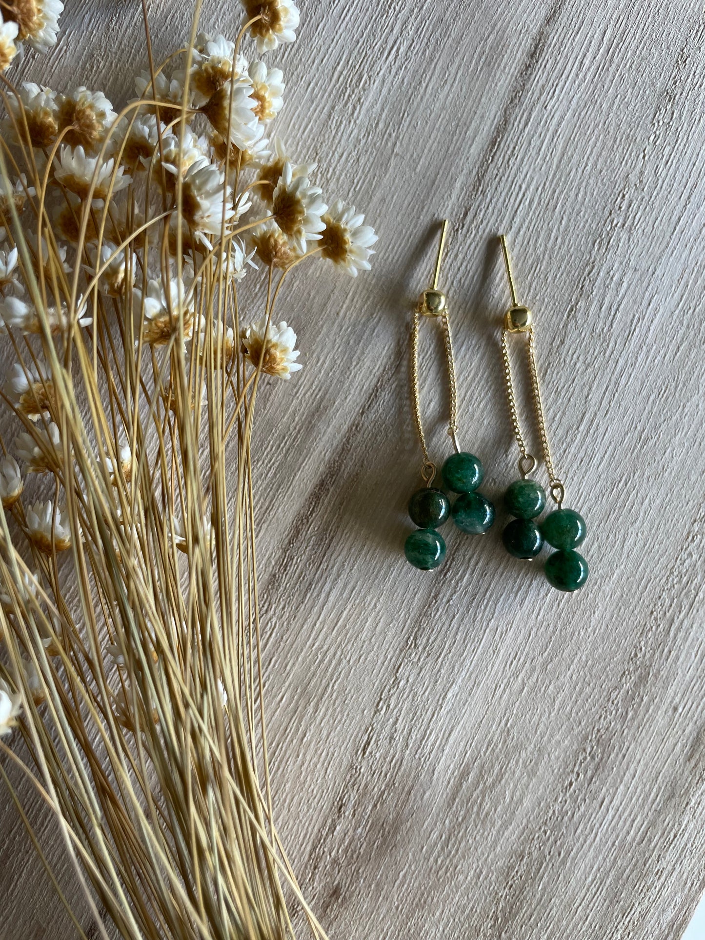 Short High Low Natural Gemstone Adjustable