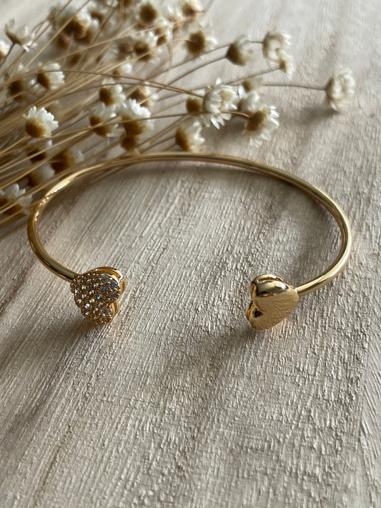 Two Hearts Bangle